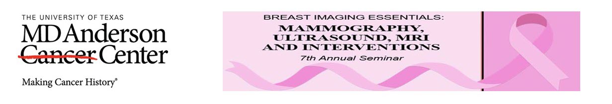 7th Annual Breast Imaging Seminar: Breast Imaging Essentials Mammography, Ultrasound, MRI and Interventions Banner